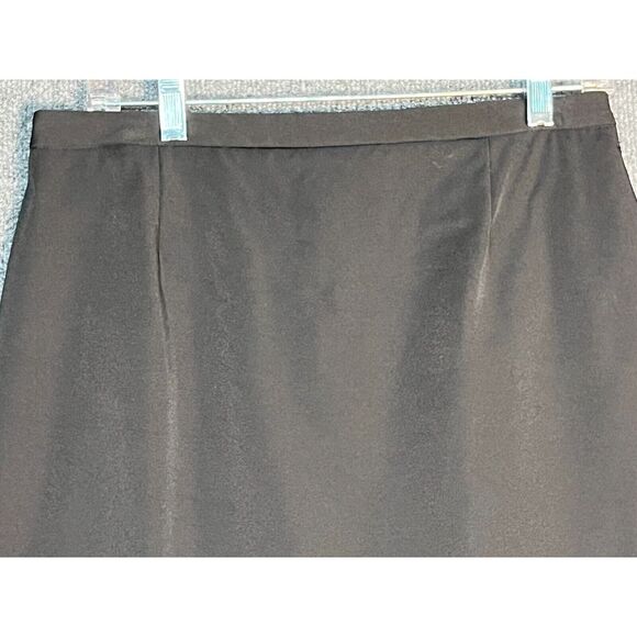 Isaac Mizrahi Target Midi Pencil Skirt Zip Slit High Waisted Black Womens Size 8 - Picture 3 of 12